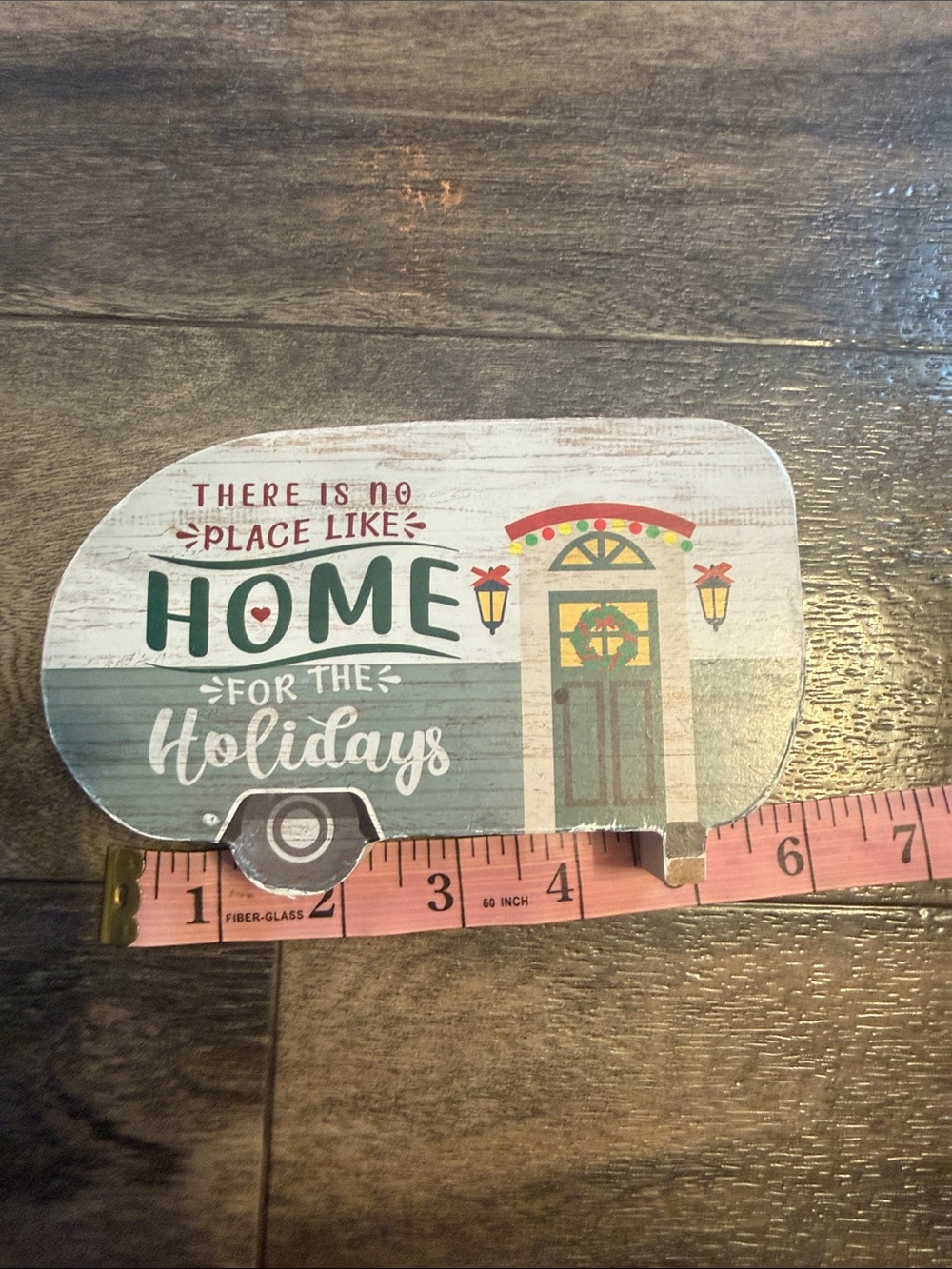 Home for the Holidays Decorative Holiday Camper Sign - Green